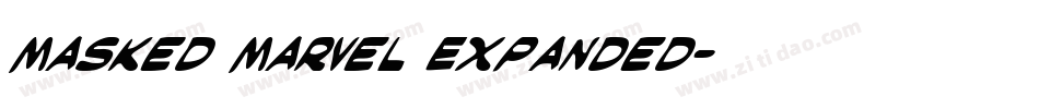 Masked Marvel Expanded字体转换